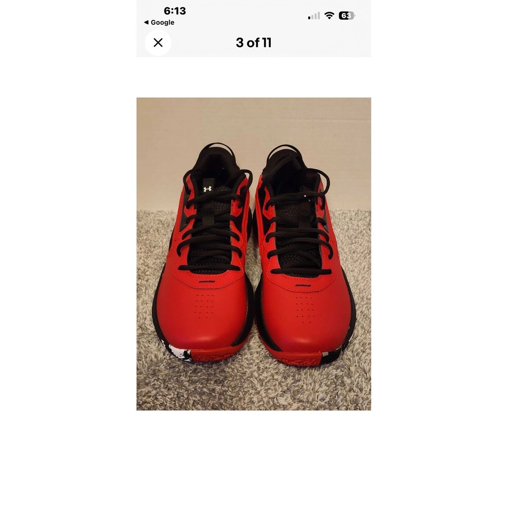 Under Armour Charged Assert 9 Red Black Men Basketball Shoes Size‎ men's 12